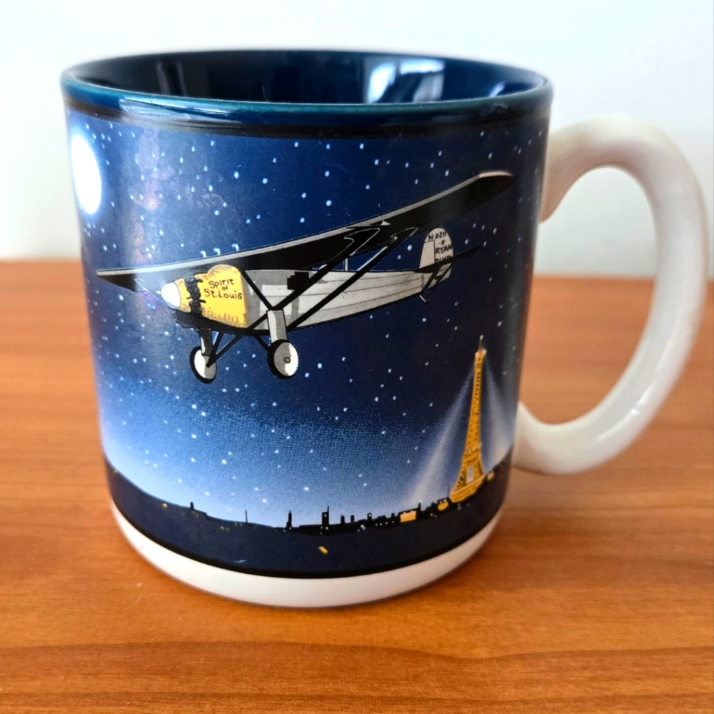 Vintage coffee mug Spirit of St. Louis